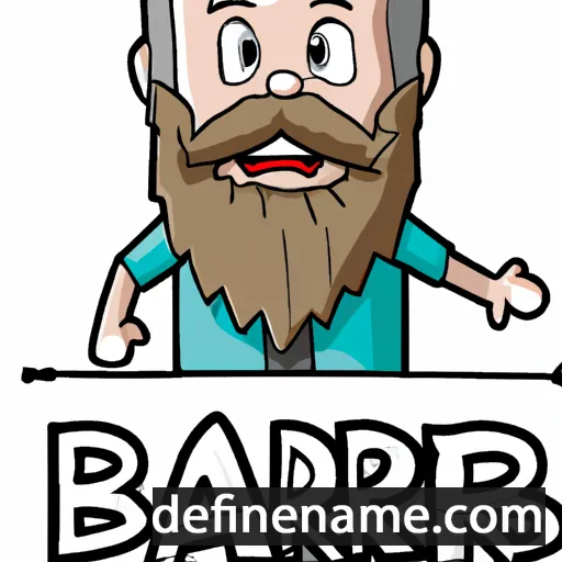 cartoon of the name Barba