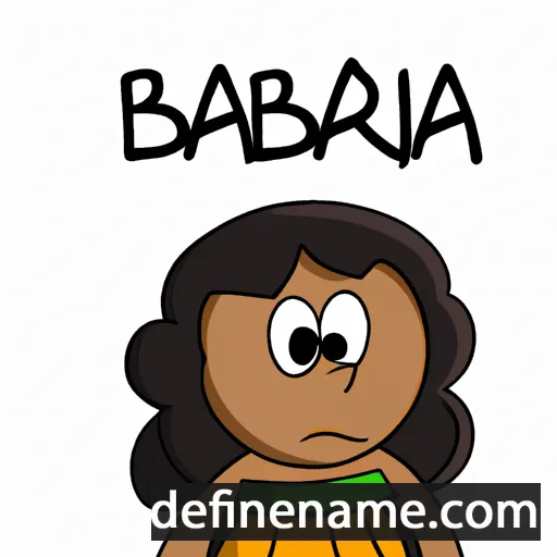 cartoon of the name Barbla