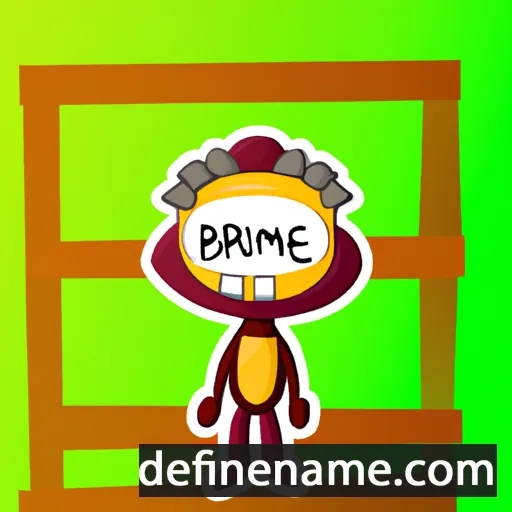 cartoon of the name Barnime