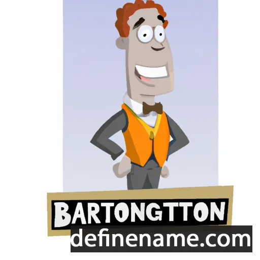 cartoon of the name Barrington