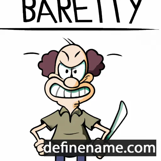 cartoon of the name Bartélemy