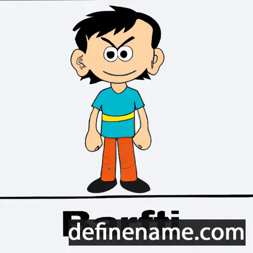 cartoon of the name Barthi