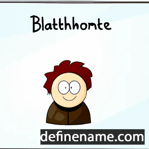 cartoon of the name Bartholomea