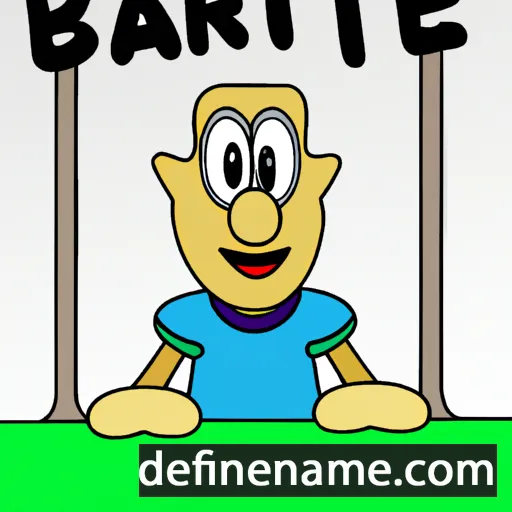 cartoon of the name Bartie