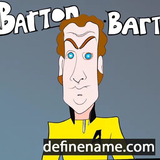 cartoon of the name Barton