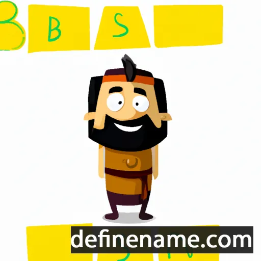 cartoon of the name Basani