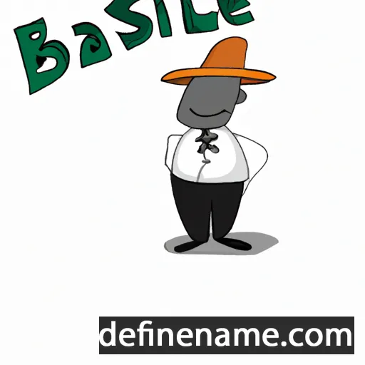 cartoon of the name Basilie