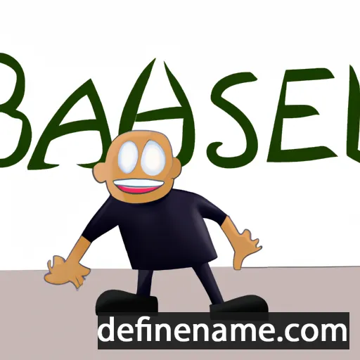 cartoon of the name Basilien