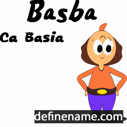 cartoon of the name Bäširä