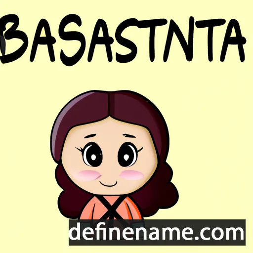 cartoon of the name Bastiana