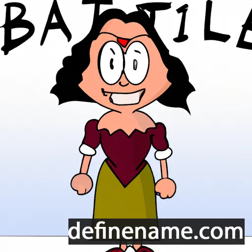 cartoon of the name Bathilde