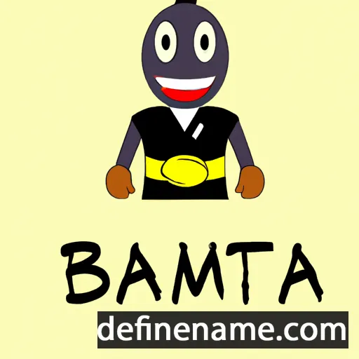 cartoon of the name Batima