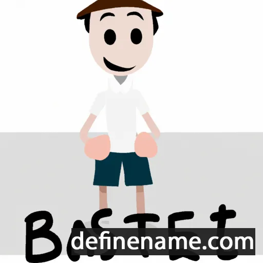 cartoon of the name Batiste