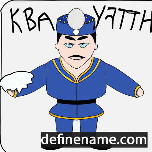 cartoon of the name Batyrkhan