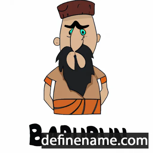 cartoon of the name Baurzhan