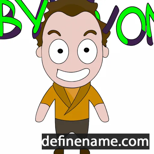 cartoon of the name Bavon