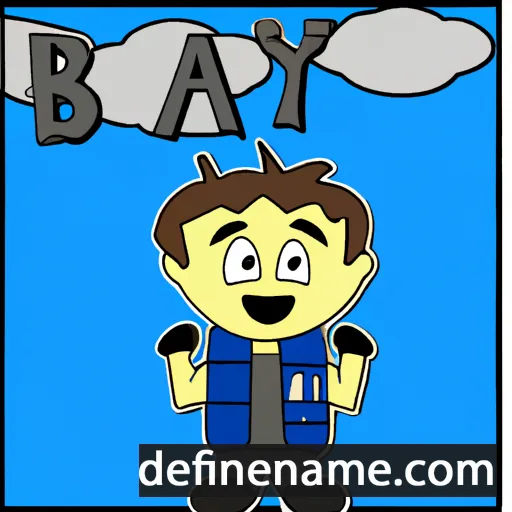 cartoon of the name Bay