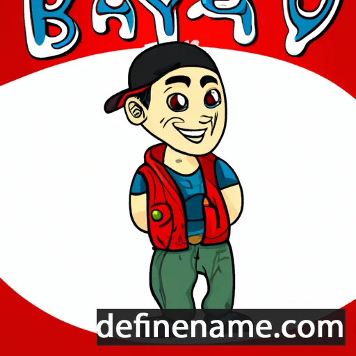 cartoon of the name Bayar