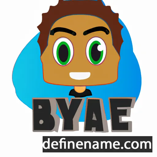 cartoon of the name Baye