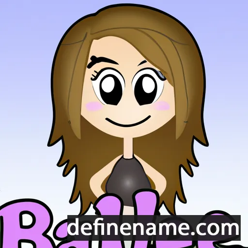 cartoon of the name Baylie