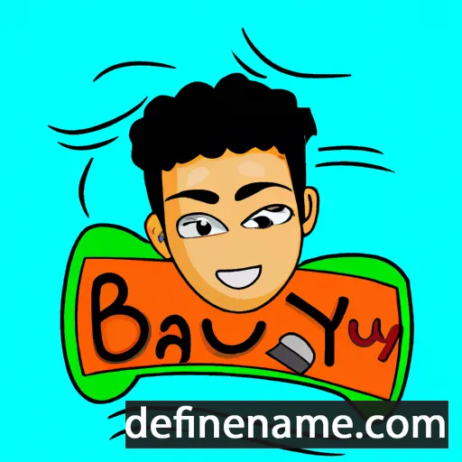 cartoon of the name Bayu