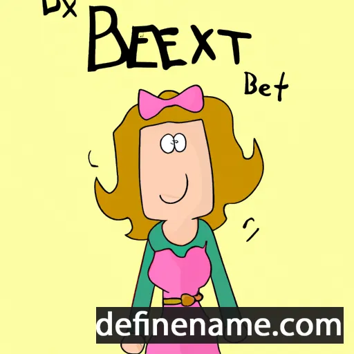 cartoon of the name Béatrix