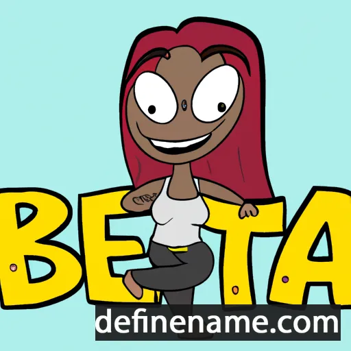 cartoon of the name Béjata