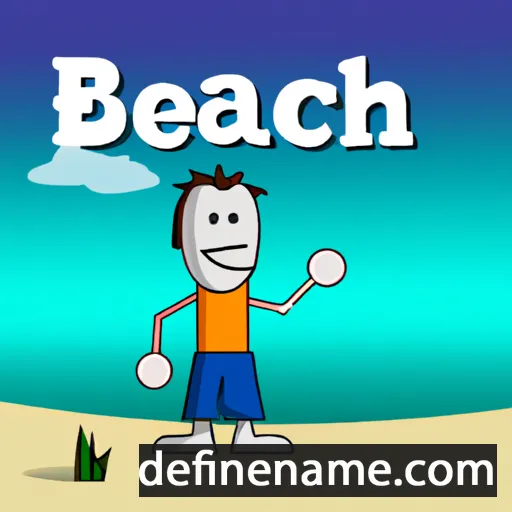 Beach cartoon