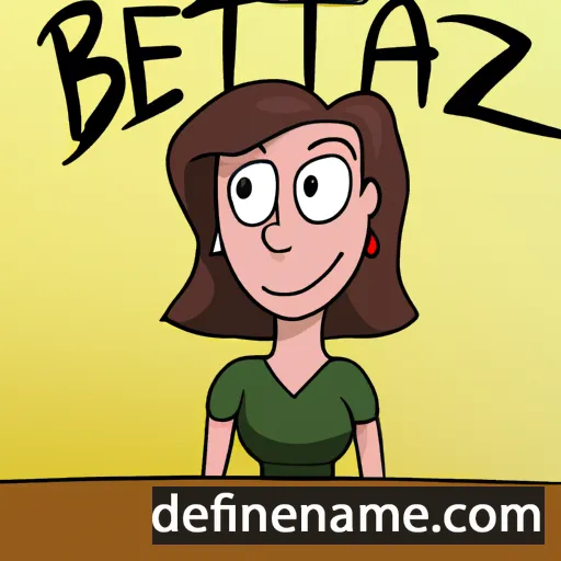 cartoon of the name Beatritz