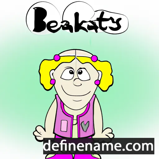 cartoon of the name Beatryks