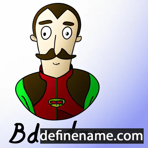 cartoon of the name Beaudoin