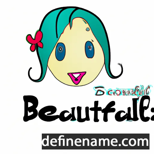 cartoon of the name Beautifull