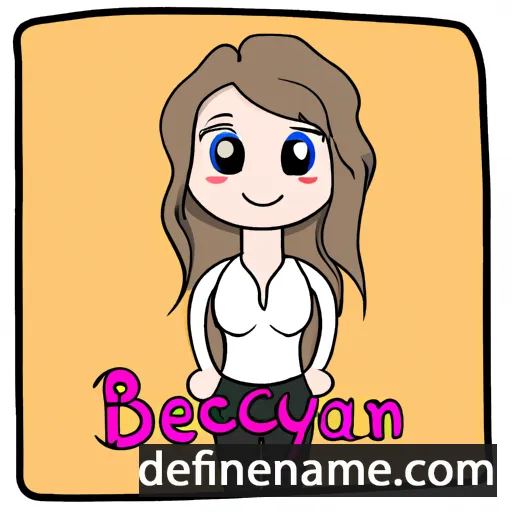 cartoon of the name Beccalyn