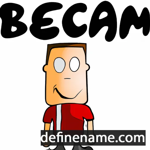 cartoon of the name Beckem