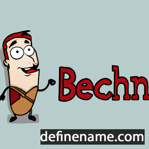 cartoon of the name Beechum