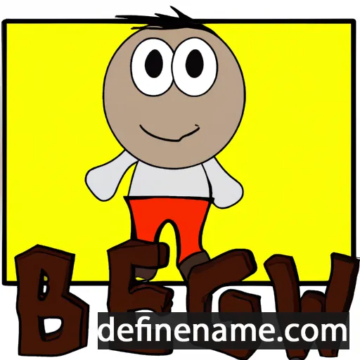 cartoon of the name Begw