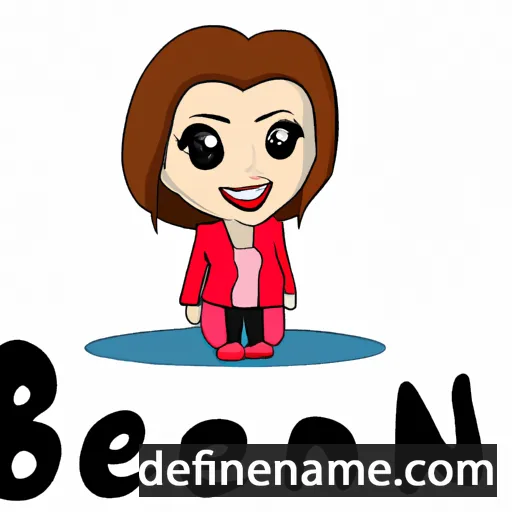 cartoon of the name Behnaz