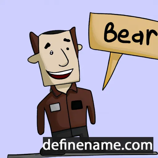 cartoon of the name Behr