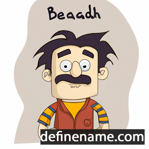 cartoon of the name Behzad