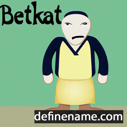 cartoon of the name Beketaten