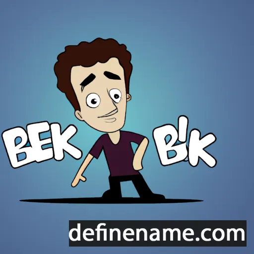 cartoon of the name Bekir