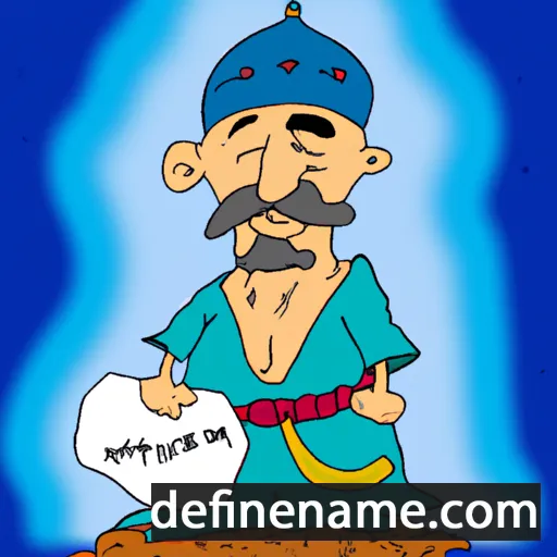 cartoon of the name Beksultan