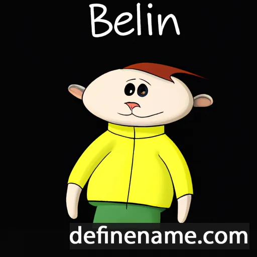 cartoon of the name Bełin