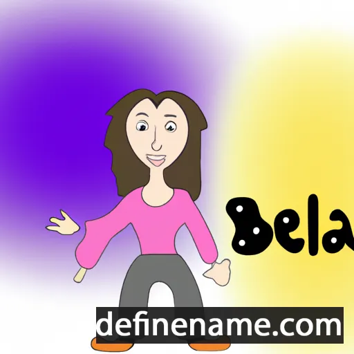 cartoon of the name Bela