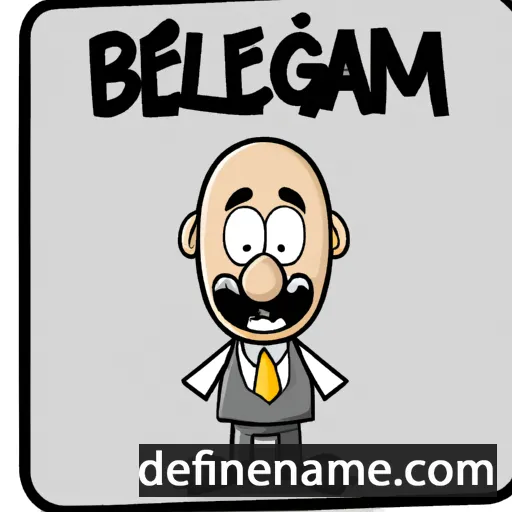 cartoon of the name Belgacem