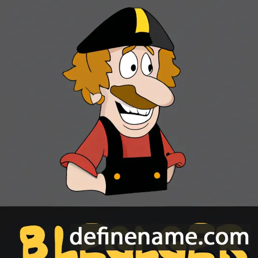 cartoon of the name Belgaer