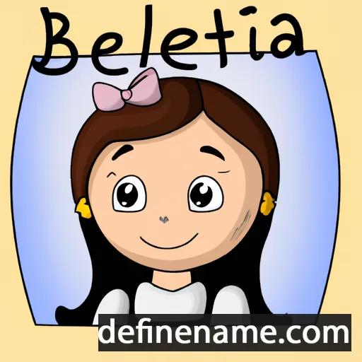 cartoon of the name Belita