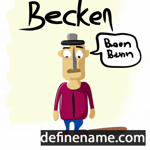 cartoon of the name Belkacem