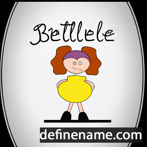 cartoon of the name Bellanette