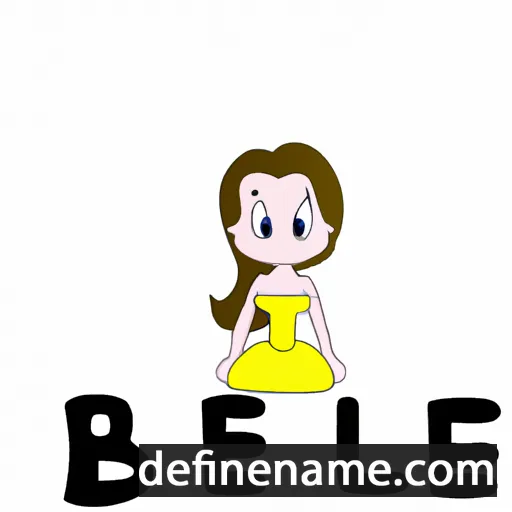 cartoon of the name Bellé